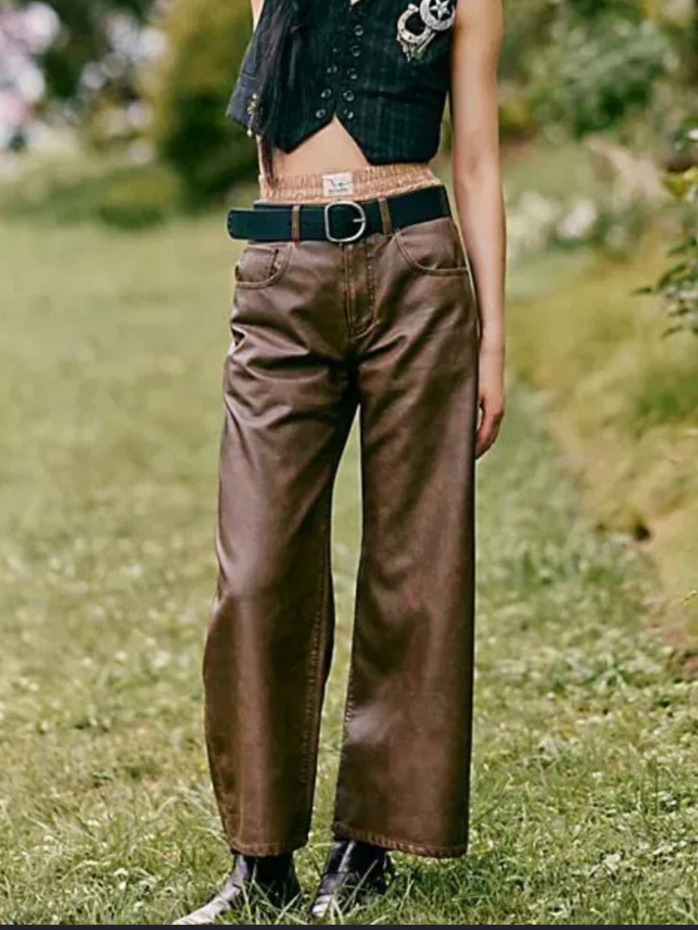 Free People We The Free Misha faux leather pants